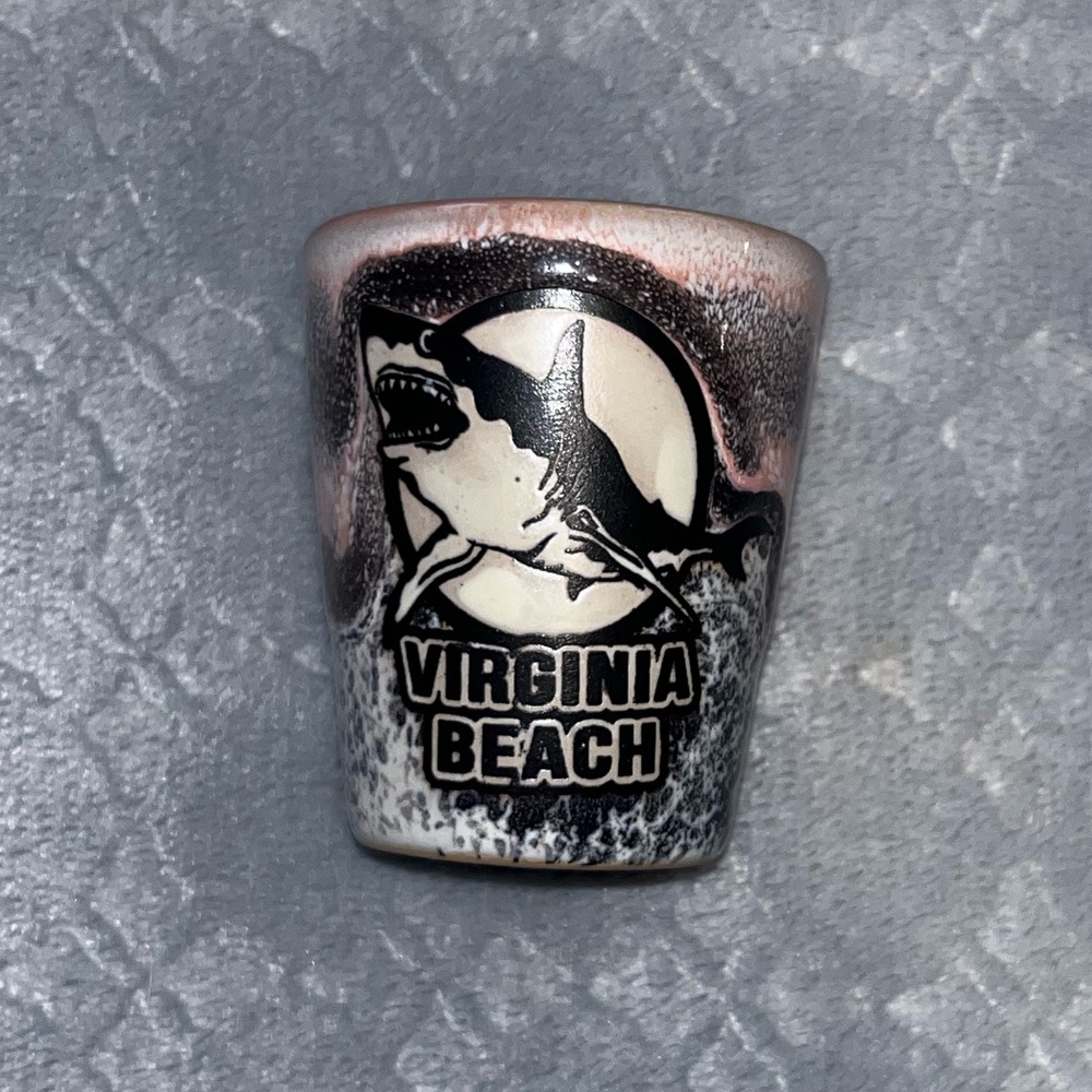 3/$10 Virginia Beach Shark Shot Glass